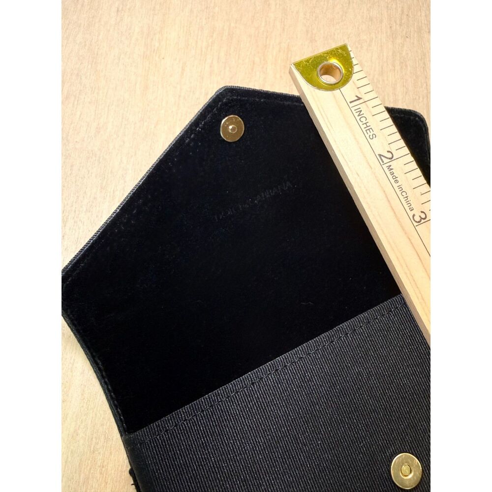 Dolce & Gabana Black Velvet Lined Sunglass Eyeglass Case Soft Compact Travel Lux - Picture 4 of 7